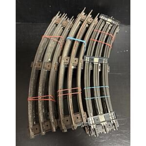 Lionel O27 Gauge Curve Track with Pins 3 Rail Lot of 14 Sections Steel Vintage